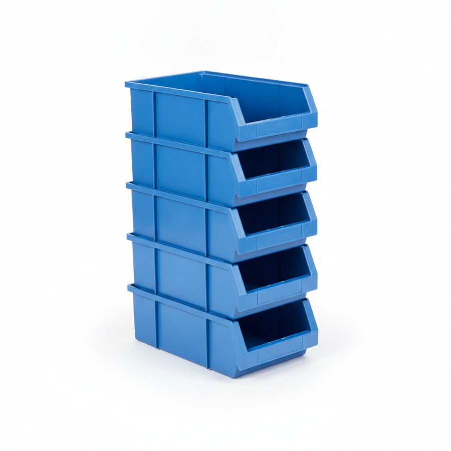Plastic storage bins